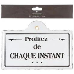 DECO MURALE PLAQUE PACO METAL D.25X18CM