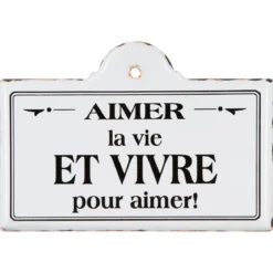 DECO MURALE PLAQUE PACO METAL D.25X18CM