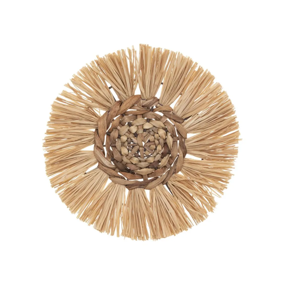 DECO MURALE RAPHIA X3 PIECES 25CM 30CM 36CM