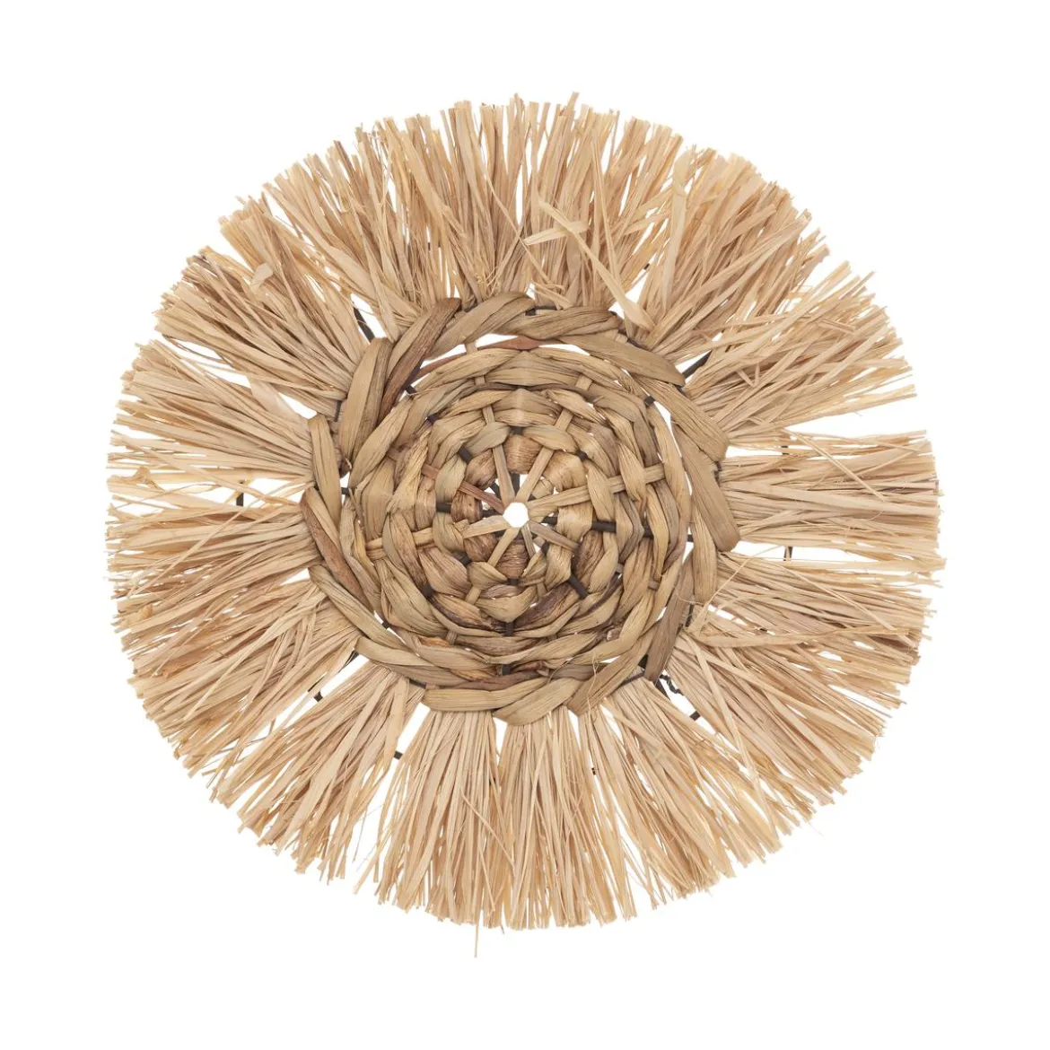 DECO MURALE RAPHIA X3 PIECES 25CM 30CM 36CM