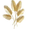 DECORATION MURALE BOUQUET FEUILLES PALMIER DORE 47X61CM