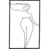 DECORATION MURALE FILAIRE NOIRE SILHOUETTE 30X48CM