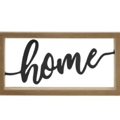 DECORATION MURALE HOME CADRE 25X13CM