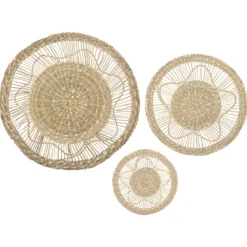 DECORATION MURALE SEAGRASS D.18CM D.28CM ET D.38CM