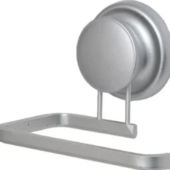 DEROULEUR ALUMINIUM WC AVEC VENTOUSE CHROME