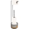 DEROULEUR ET RESERVE PAPIER WC METAL BAMBOU NOIR BAMBOU
