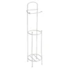 DEROULEUR ET RESERVE PAPIER WC METAL BLANC