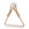 DEROULEUR PAPIER WC CORDE BAMBOU NATUREL GREGE