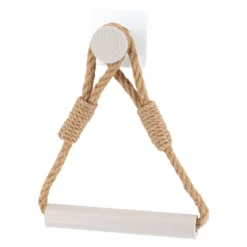DEROULEUR PAPIER WC CORDE BAMBOU NATUREL GREGE
