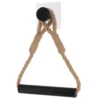 DEROULEUR PAPIER WC CORDE BAMBOU NATUREL NOIR