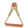 DEROULEUR PAPIER WC CORDE BAMBOU NATUREL TERRE DE SIENNE