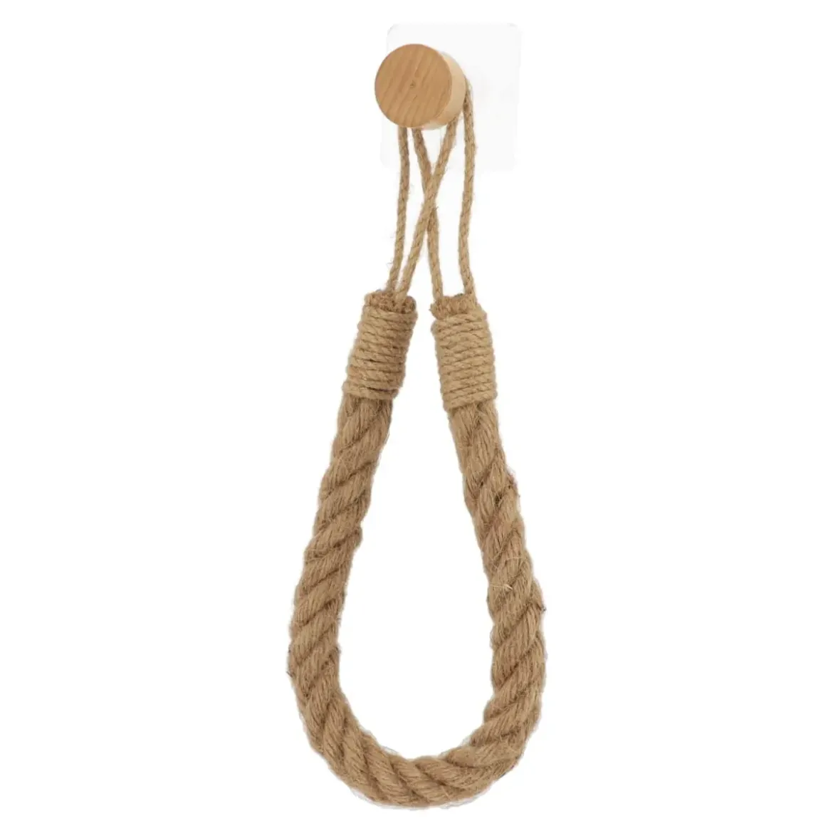 DEROULEUR PAPIER WC OU PORTE SERVIETTES CORDE BAMBOU