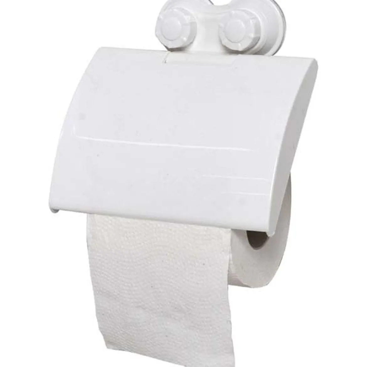 DEROULEUR PAPIER WC PP SUR VENTOUSES BLANC