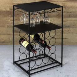 DESSERTE METAL PORTE BOUTEILLE