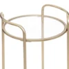 DESSERTE METAL VERRE THALIA DORE