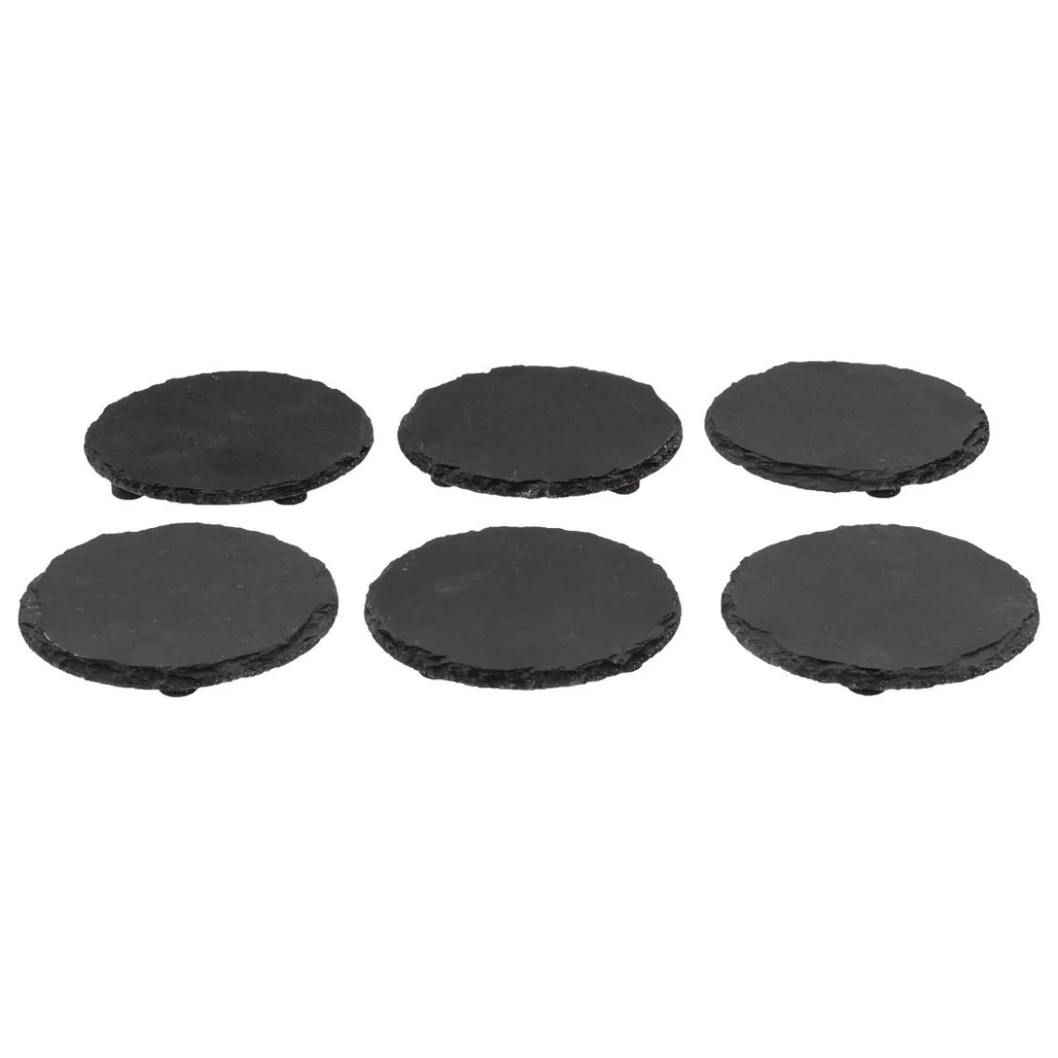 DESSOUS DE VERRE ARDOISE X6 PIECES AVEC RACK