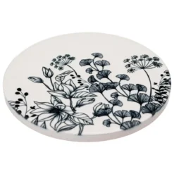 DESSOUS DE VERRE WHITE FLORAL X4 PIECES