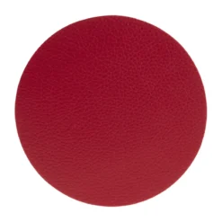 DESSOUS DE VERRE X6 PIECES TENOR D.10CM ROUGE