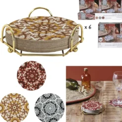 DESSOUS VERRE SUPPORT X6 PIECES