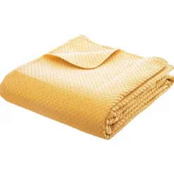 DESSUS LIT DOLCE 240X260CM 2 TAIES OCRE