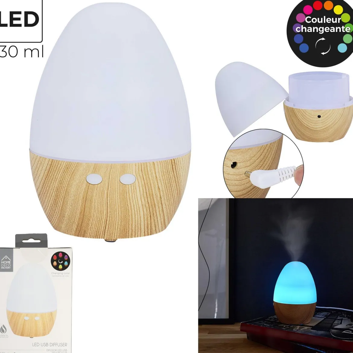 DIFFUSEUR LED USB 120ML