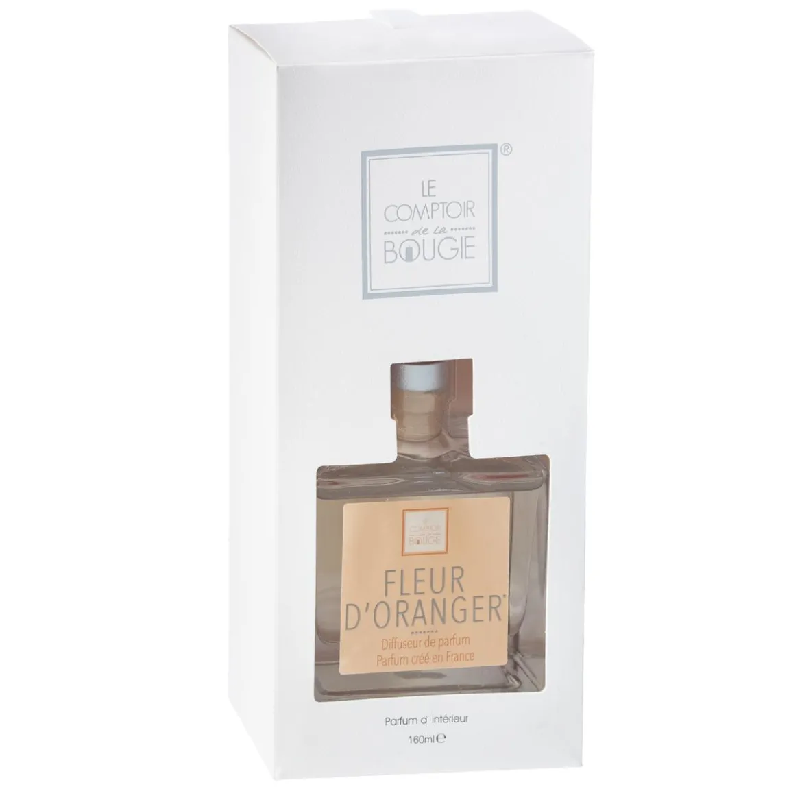 DIFFUSEUR VERRE ELEA FLEURS ORANGE 160ML