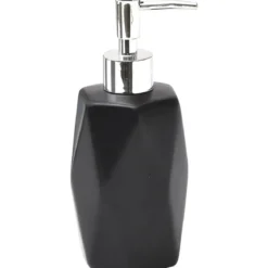DISTRIBUTEUR A SAVON GRES FORME LOSANGE NOIR