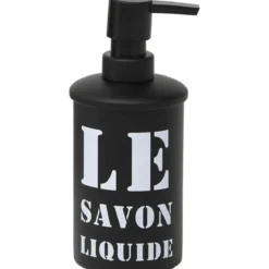 DISTRIBUTEUR A SAVON METAL NOIR