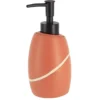 DISTRIBUTEUR A SAVON POLYRESINE ARRONDI 240ML TERRACOTTA