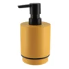 DISTRIBUTEUR SAVON POLYRESINE ROND 290ML OCRE NOIR