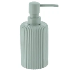 DISTRIBUTEUR A SAVON ARRONDI STRIE 230ML VERT EUCALYPTUS