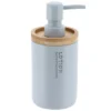 DISTRIBUTEUR A SAVON POLYRESINE 280ML BLEU CLAIR BAMBOU