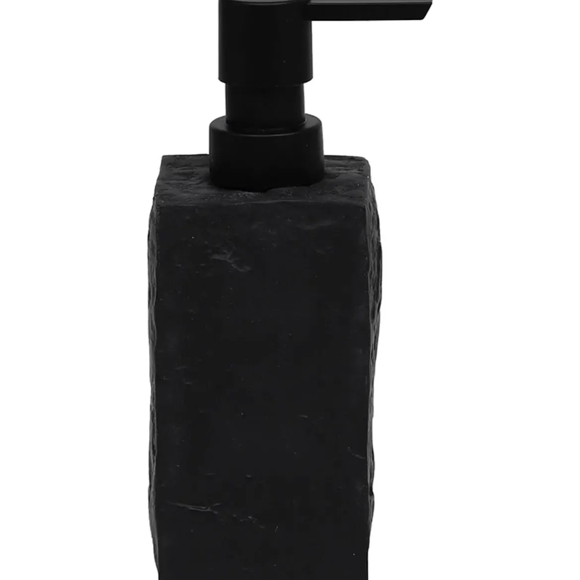 DISTRIBUTEUR A SAVON POLYRESINE CARRE EFFET PIERRE NOIR
