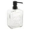 DISTRIBUTEUR A SAVON VERRE PURE SOAP 550ML TRANSPARENT