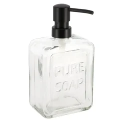 DISTRIBUTEUR A SAVON VERRE PURE SOAP 550ML TRANSPARENT