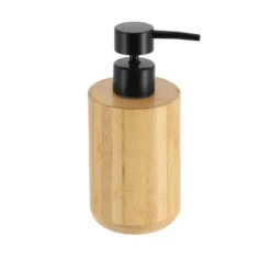 DISTRIBUTEUR BAMBOU ROND POMPE NOIRE 200ML