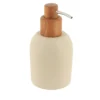 DISTRIBUTEUR SAVON CIMENT ARRONDI BRUT BEIGE 230ML