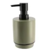 DISTRIBUTEUR SAVON POLYRESINE ROND 290ML KAKI NOIR