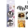 4 DOMES INOX DIAMETRE 8CM