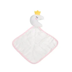 DOUDOU LANGE MOUCHOIR ROSE 18X18CM LUNE
