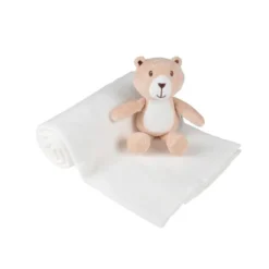 DOUDOU OURSON ET SON PLAID 80X100CM
