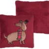 DOUILLET COUSSIN 45X45CM ROUGE