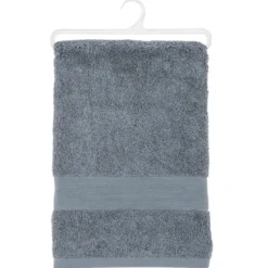 DRAP BAIN 450GR GRIS FONCE 100X150CM
