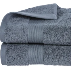 DRAP DOUCHE 450GR GRIS FONCE 70X130CM