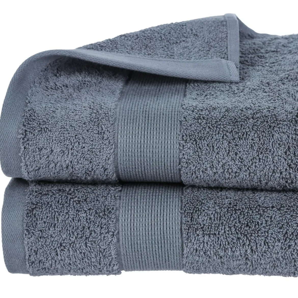 DRAP DOUCHE 450GR GRIS FONCE 70X130CM