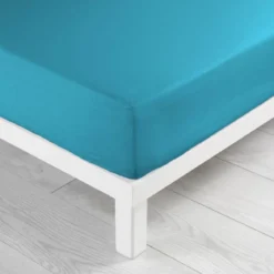 DRAP HOUSSE 1 PERSONNE 90X190CM LINA OUTREMER