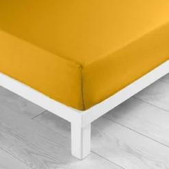 DRAP HOUSSE 1 PERSONNE 90X190CM UNI 57 FILS LINA CURRY