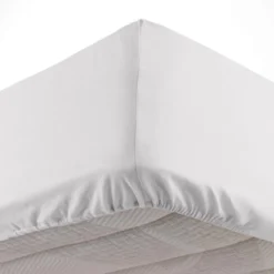 DRAP HOUSSE 1 PERSONNE 90X190CM LINA BLANCHE