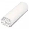 DRAP HOUSSE COTON BIO 90X200CM BLANC