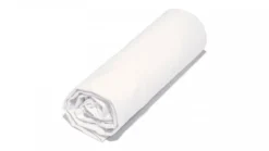 DRAP HOUSSE COTON BIO 90X200CM BLANC